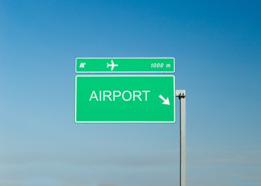 otoyol sinyal gösteren Havaalanı