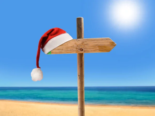 Natale in spiaggia — Foto Stock