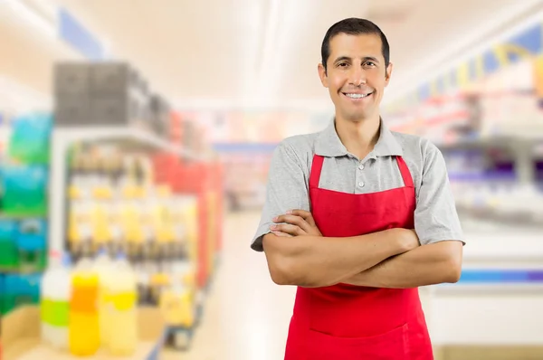 Comprador no supermercado — Fotografia de Stock