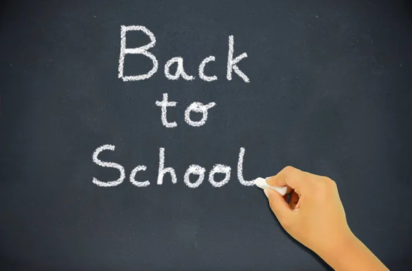 Back to school in the blackboard — Stock Photo, Image