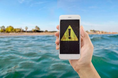 benim telefon uyarı denizde