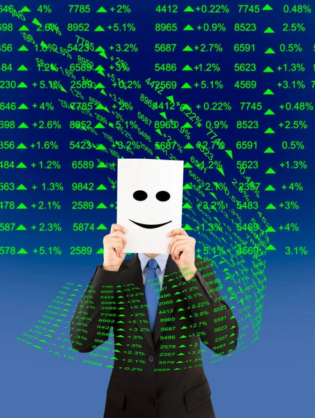 Pozytywny wizerunek rynkowy danych — Zdjęcie stockowe