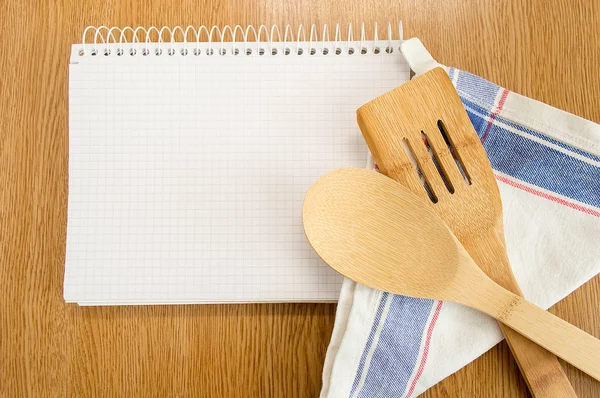 All cooking recipes on my notebook — Stock Photo, Image