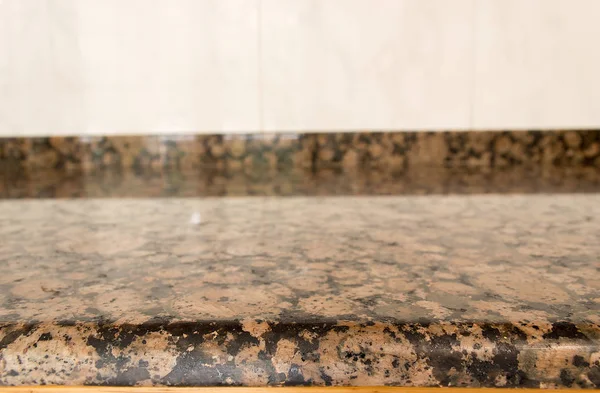 Detail of granite counter at the kitchen — Stock Photo, Image