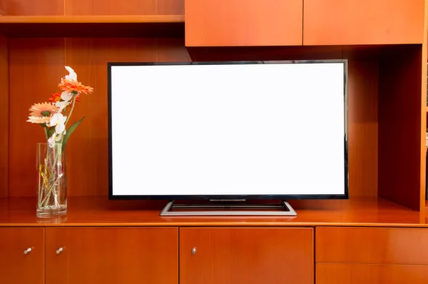 Flat screen televisie — Stockfoto