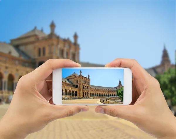 Taking photo in seville — Stock Photo, Image