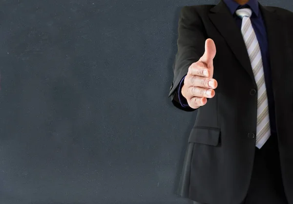 Teacher welcoming to his classroom — Stock Photo, Image