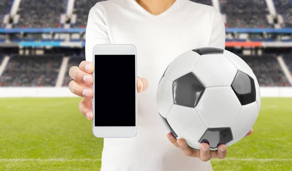 Connect with the football — Stock Photo, Image