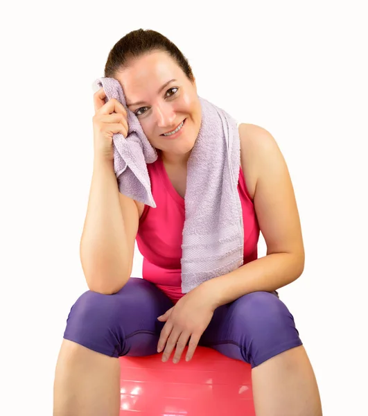 The break in the pilates session — Stock Photo, Image