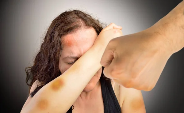 A violência doméstica — Fotografia de Stock