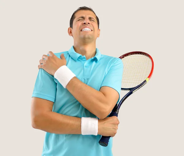 Verletzter Tennisspieler — Stockfoto