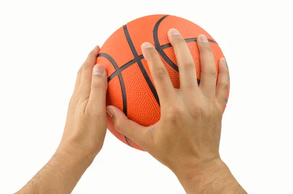 Schuss eines Basketballspielers — Stockfoto