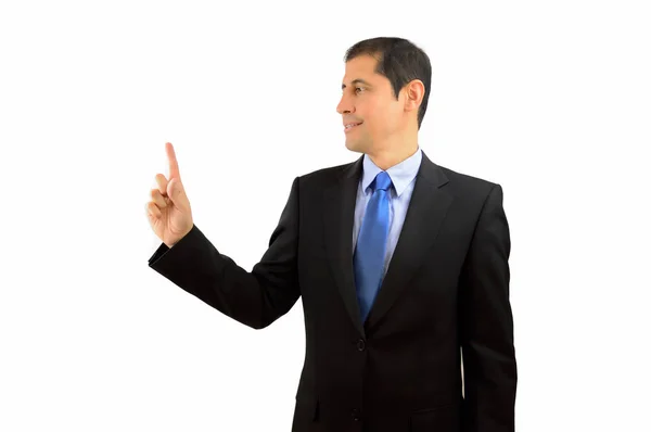 Empresario señalando con el dedo — Foto de Stock