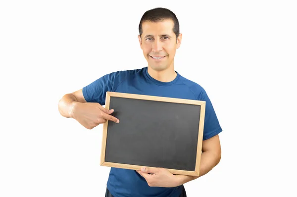 Coach showing a blackboard — Stock Photo, Image