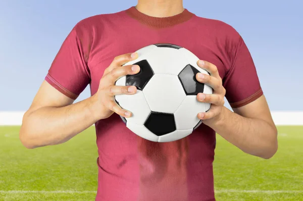 La pelota de fútbol es mía —  Fotos de Stock