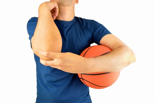 Gewonde basketbal speler — Stockfoto