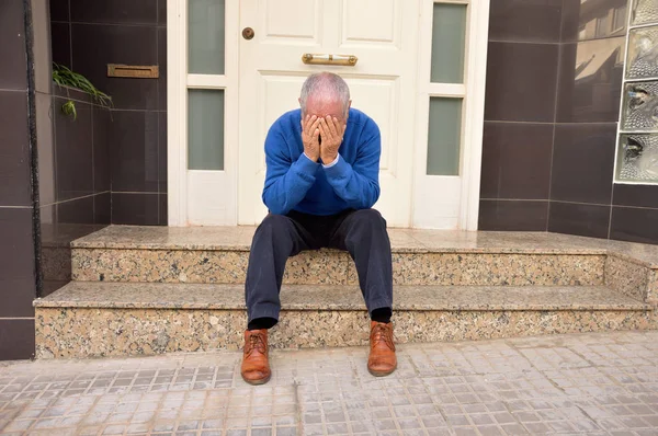 Depressie door de onteigening — Stockfoto