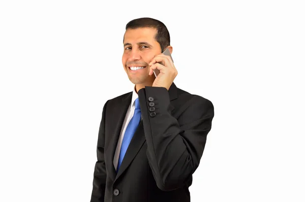 Telefonla konuşurken icra — Stok fotoğraf