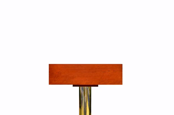 Metal podium on white background — Stock Photo, Image