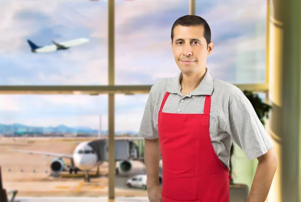 The smiling shopman — Stock Photo, Image