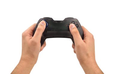 Beyaz arka plan üzerinde oyunlar sevinç