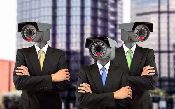 Equipe de vigilância na cidade — Fotografia de Stock