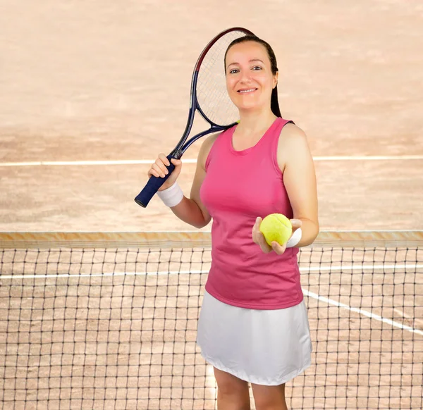 Sportlerin des Tennis — Stockfoto