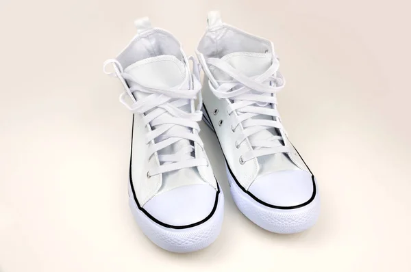 A pair of white sneakers — Stock Photo, Image