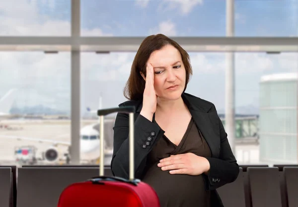 Dor no aeroporto — Fotografia de Stock