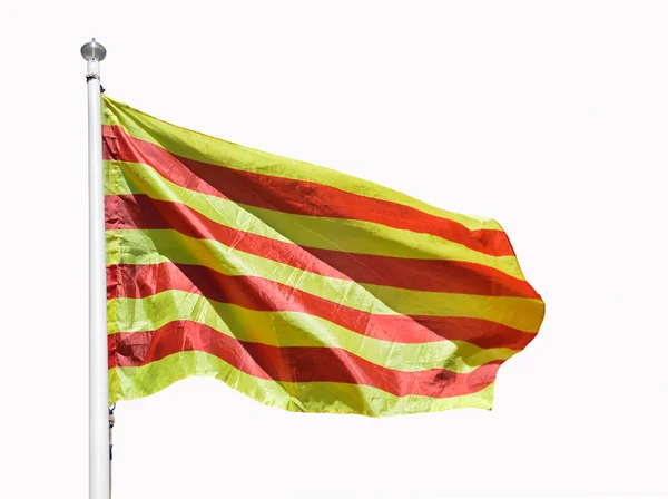 Bandera catalana con aislado — Foto de Stock