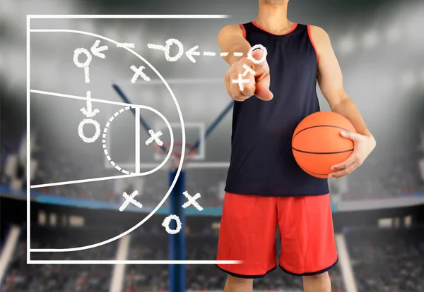 Cancha de baloncesto a bordo — Foto de Stock