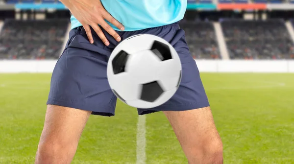 Ball hit the crotch — Stock Image Ball hit the crotch Royalty Free Stock Images