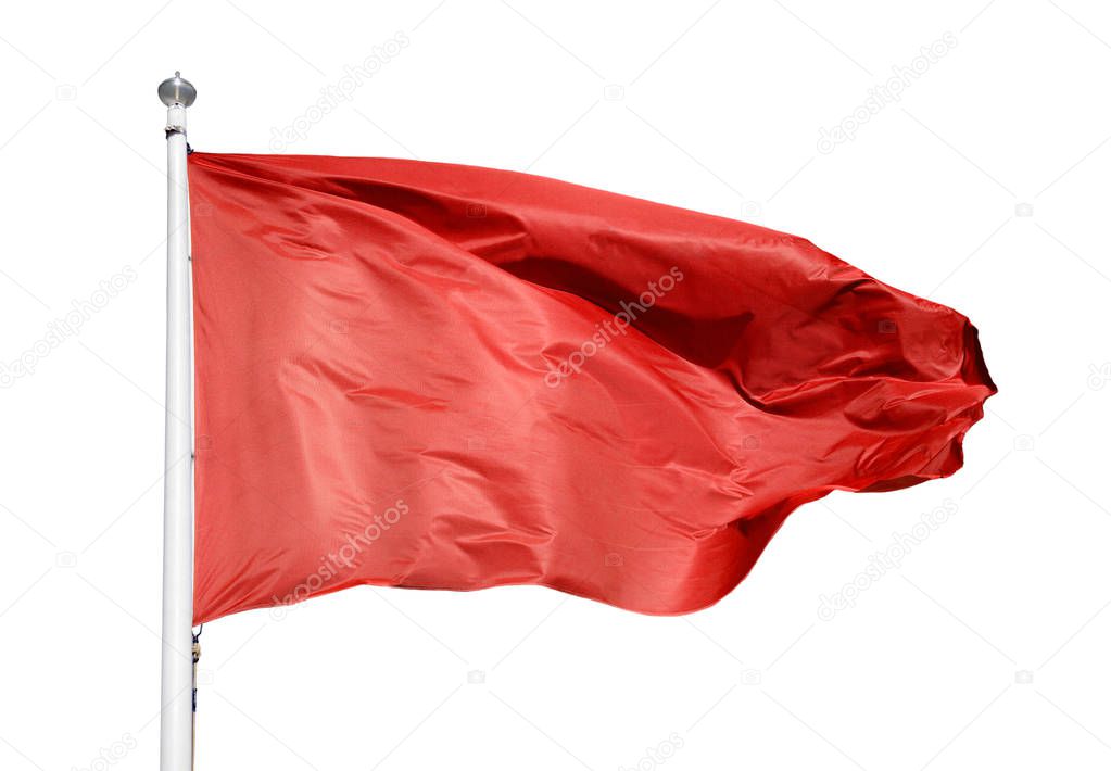 Red flag isolated