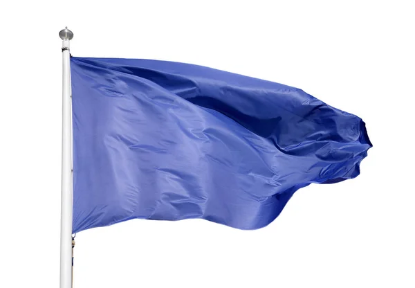 Blauwe vlag geïsoleerd — Stockfoto