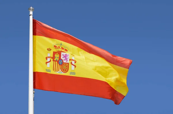 Τη σημαία της Ισπανίας — Φωτογραφία Αρχείου