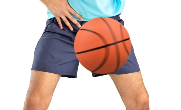Ball hit the crotch — Stock Image Ball hit the crotch Royalty Free Stock Photos