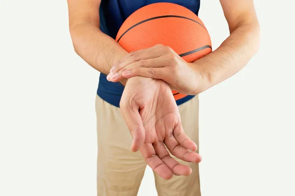 Injured basketball player — Stock Photo, Image