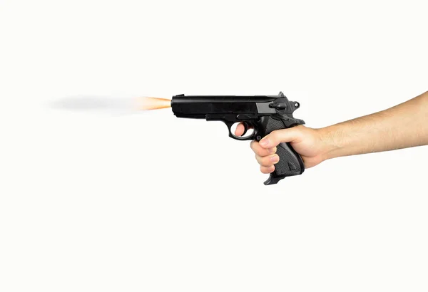 Tangan dengan pistol — Stok Foto