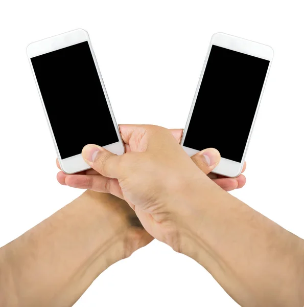 Twee telefoons samen — Stockfoto