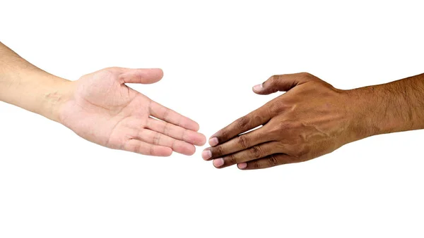 Multiracial vänskap av två män — Stockfoto