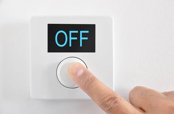 Cyfrowy termostat — Zdjęcie stockowe