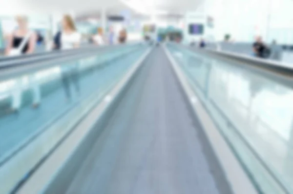 Aeroporto Blur Com Fundo Bokeh — Fotografia de Stock