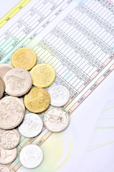 Muhasebe grafikleri ve diyagramlarıyla finansal analiz masaüstü işi