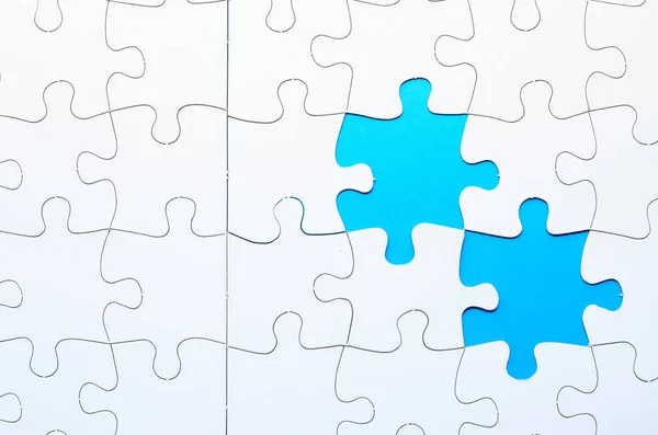 Puzzle con pezzo mancante — Foto Stock