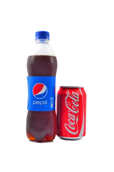 Pahang Malaysia January 2015 Pepsi Coca Cola Soft Drinks 1980 — Stock Photo, Image