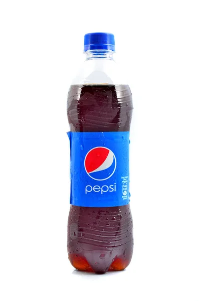 Паханг Малайзия Января 2015 Пепси Напиток Изолирован Белом Pepsi Газированный — стоковое фото