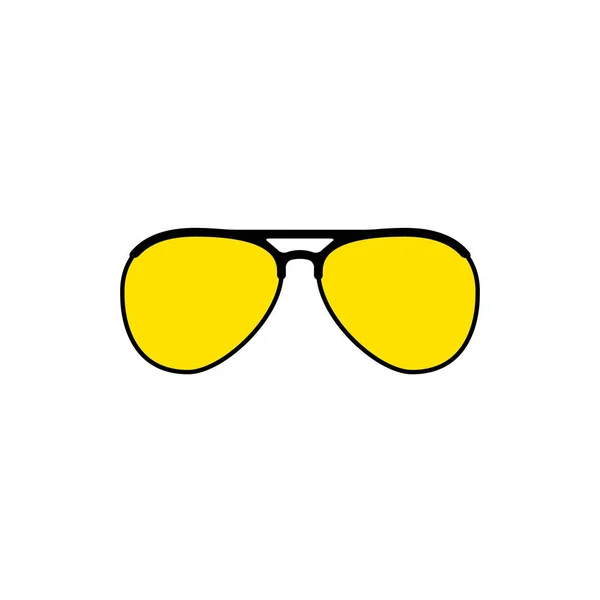 Vektor Fliegersonnenbrille Symbol — Stockvektor