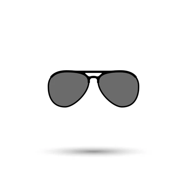 Vector aviador gafas de sol icono — Vector de stock