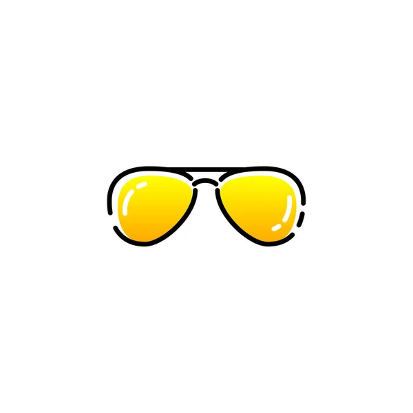 Vektor aviator solglasögon icon — Stock vektor
