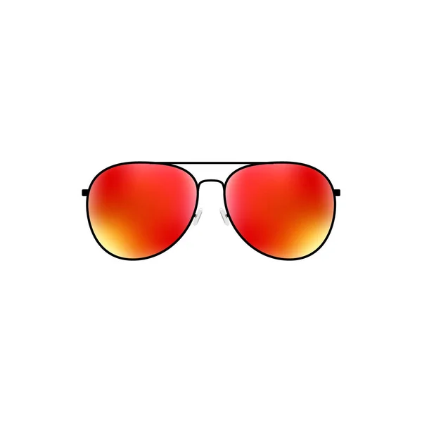 Vecteur brillant aviateur lunettes de soleil design — Image vectorielle